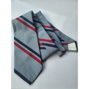 sears the men's store vintage tie blue white red‎ stripe classic